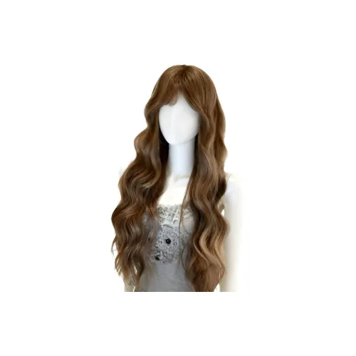 Sweet Pillow House Перука Женская Лен Коричневый Прямой Lazy Длинный Кудрявый Lolita Полный Комплект