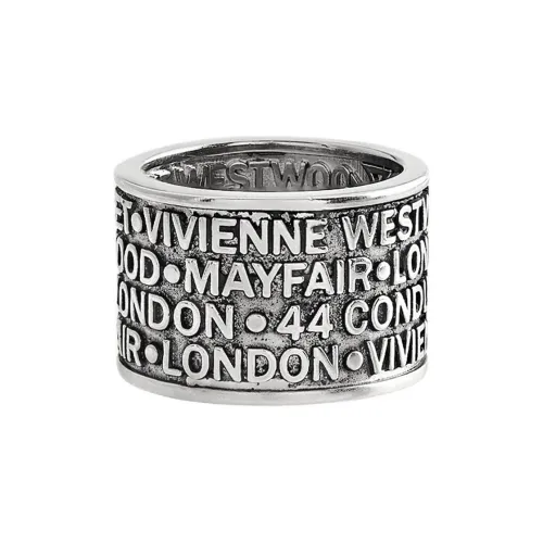 Vivienne Westwood Переработанные Серебряные Кольца Женские Oxidized Silver