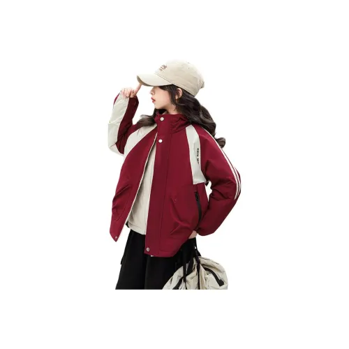 Smileyworld Бургунди 3-в-1 Пальто Школьный возраст Топы