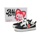 Чёрный Белый [Белый шнурки / с флисовой подкладкой]