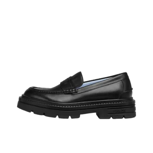 VERSACE Лоферы Мужские Черные