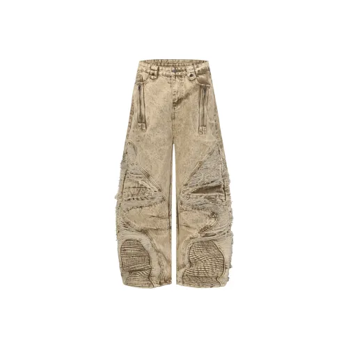 BEAR UNION Имбирно-желтые унисекс джинсы