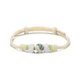 Ручной работы, размер вино, бюстгальтер, отверстие, браслет-шнурок, лаймово-зеленый