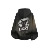 Темно-серый (Ночной Кошка Счастливый Логотип на груди_Большой Ночной Кошка Счастливый Логотип на спине)