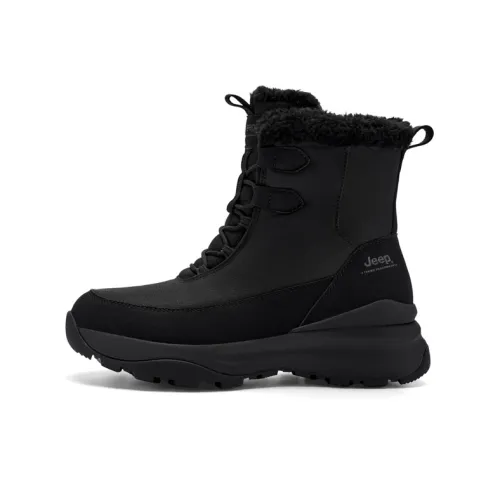 Jeep Лыжные ботинки противоскользящие сноубутсы унисекс классический черный