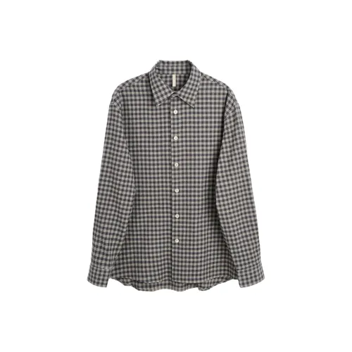 Подсолнух Темный Песочный Мужские Рубашки