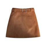 Каштановый [с ремнем] [премиум]