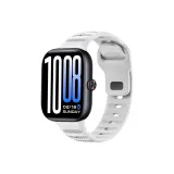 Рельефный силиконовый ремень с застежкой [белый]