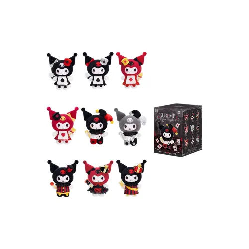 TOP TOY X Sanrio Kuromi Poker Kingdom Collection Плюшевый Charm Слепые коробки 1 коробка Целая коробка 8 шт
