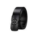 WYK-116+Металлическая пряжка+Черный кожаный ремешок