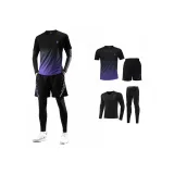 Флисовая подкладка, черный, фиолетовый, комплект (длинный рукав, размер больше, пуховик на 2 размера больше)