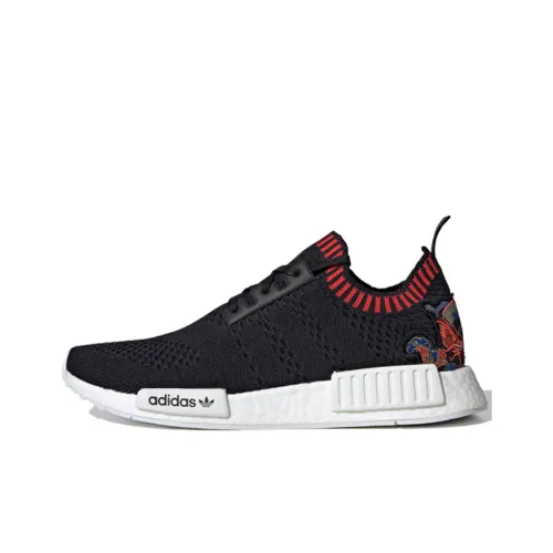 Adidas Originals NMD_R1 PRIMEKNIT Амортизация Низкий Топ Повседневная Обувь Унисекс Черный Красный
