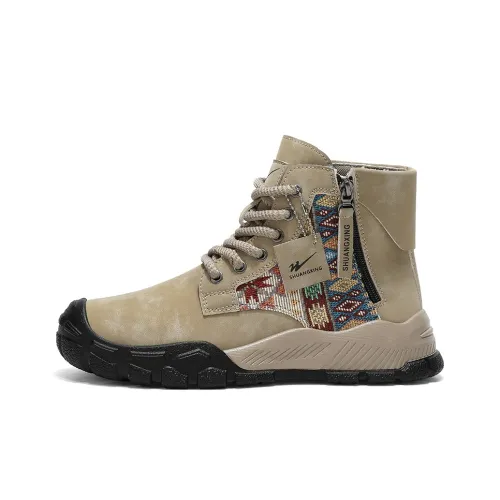 Binary Короткий Мартин Ботинка Мужской Хаки