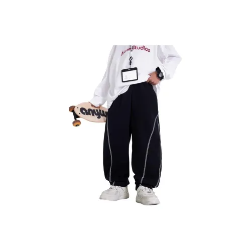 EASTERN CAMEL Черные KIDS Вязаные Тренировочные Штаны