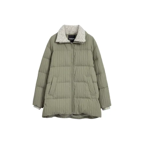 Desigual Шалфей Зеленый Женский Пуховик