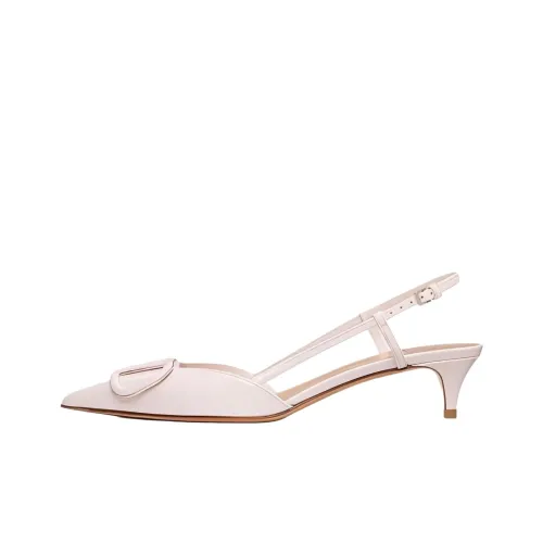 Valentino Vlogo Signature Узкий каблук Высокие каблуки 4CM Женские Розовый