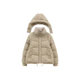 Хаки хлопковый пуховик