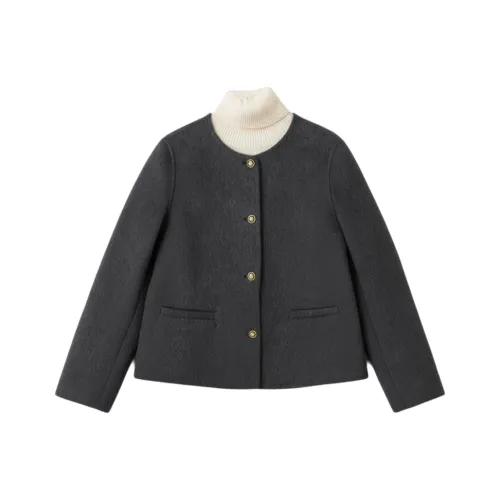 TOUCH MISS Черный Серебряный Серый Женское Пальто