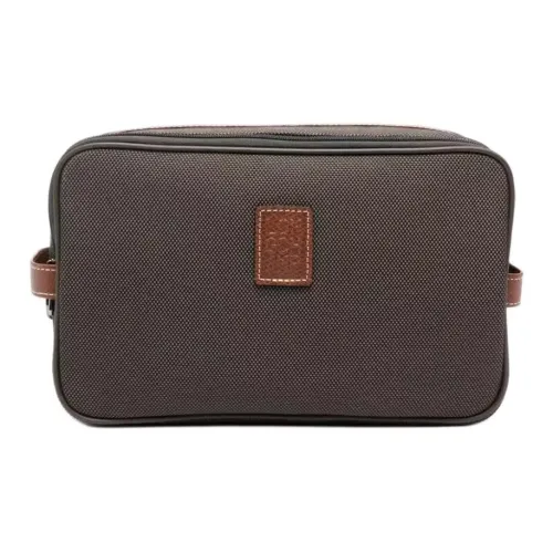 LONGCHAMP Boxford Переработанный полиэстер Холст Туалетная сумка Унисекс Коричневый