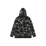 Чёрный Зелёный [Двойная кепка с вышивкой головы акулы]