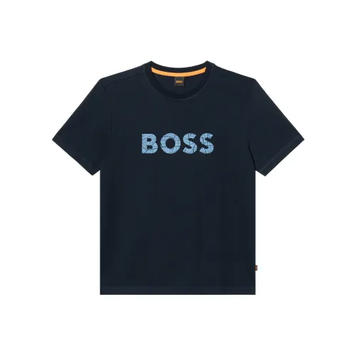 Hugo Boss T-Shirt Мужской Темно-синий