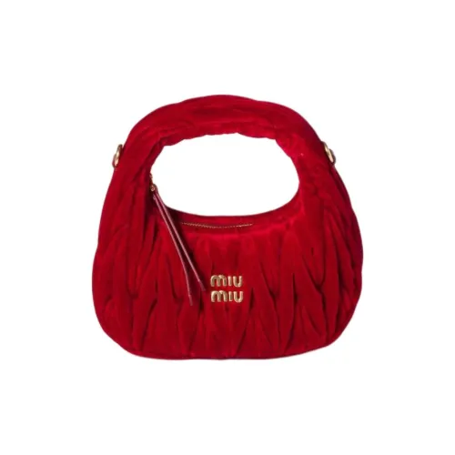 MIU MIU Wander series Хлопок Сумка Мини Женская Красная