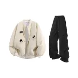 Хаки + Черные штаны