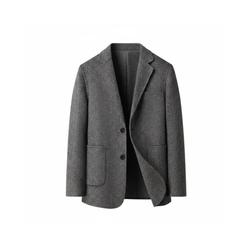 BAISHENGHU Темно-серый Мужской Пальто