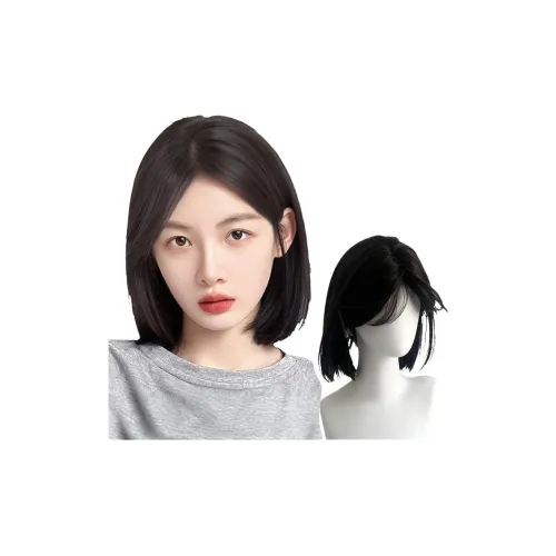 GLUNA Передняя часть Кружево Ван-Пис Средняя часть BOB Подрезка Женская Перука Высокая температура Пряжа