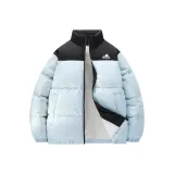 Светло-синий воротник-стойка, городской, минималистичный