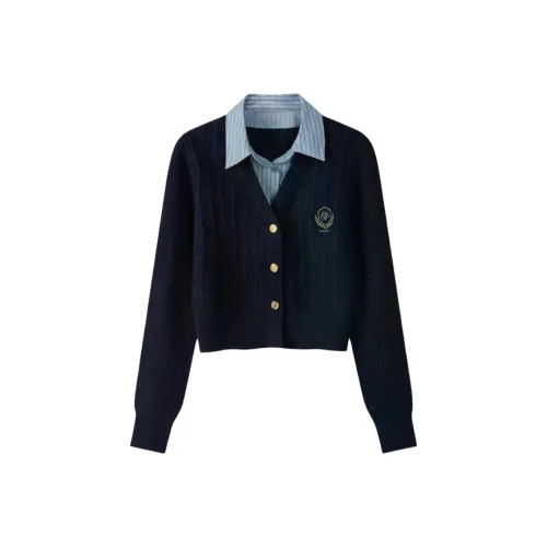 ONENINE34PM Синий Женский Трикотаж