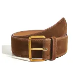 Коричневый замш