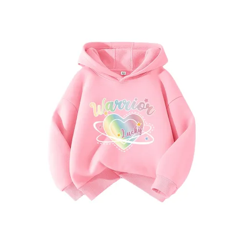 Warrior Розовый H Градиентный Сердце Английский язык KIDS Свитшоты