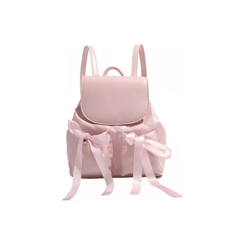 Meter Балет Спортивный стиль Sweet Style Bowknot Double Pocket Backpack Small No Color Scheme