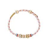 Конфетный браслет с персиковым цветением - оранжевый, сода