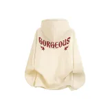 Светлый бежевый (Красный звезда молния логотип на груди _ Красный сверкающий звезды электрический логотип на спине)