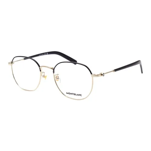 MONTBLANC Овал Очки с диоптриями Мужские Черное Золото