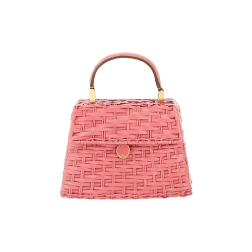 CULT GAIA Сумка из ротанга на одно плечо Женская Розовая