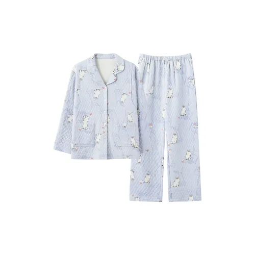 MADALLO Светло-синий женский пижамный комплект