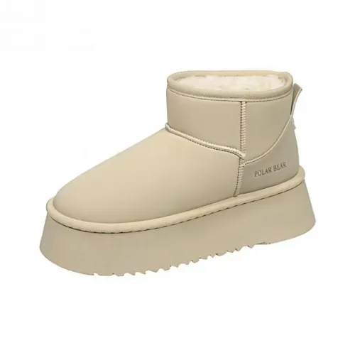 Crelinkxlat Удобный Минималистский стиль Fashion Versatile Противоскользящий Устойчивый к истиранию Платформа Сноубутсы