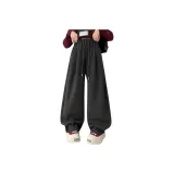 Премиум серые штаны с флисовой подкладкой