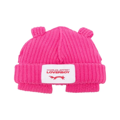 CHARLES JEFFREY Cotton Beanies Men's Pink