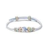 Ручной работы, размер вино, бюстгальтер с отверстием, браслет-шнурок, голубое небо и белые облака