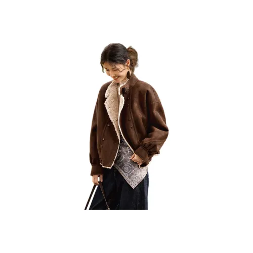 XWI Кофе Женские Короткие Пальто