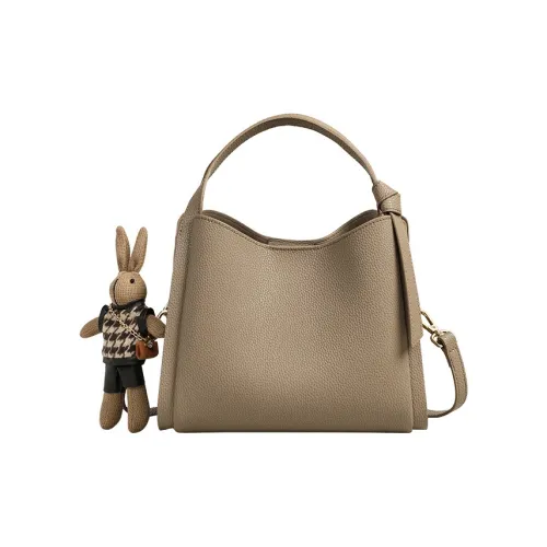 OUBOTE Сумка из синтетической кожи стандартная женская слоновая серо экрю