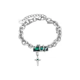 Зеленый, искра, звезда, браслет