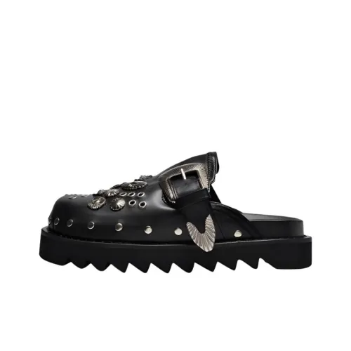 Toga Pulla Резиновая подошва Домашние тапочки Женские Черный