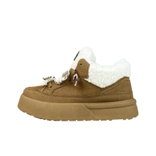 A M Платформа Искусственный мех Обувь Женские Коричневый