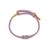 Минималистский стиль Браслет из восьми нитей - Шнурок - Лаванда
