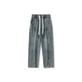 Серый, синий, с флисовой подкладкой